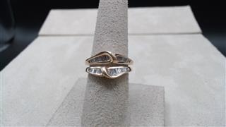 Lady's Diamond Engagement Ring 31 Diamonds .62 Carat T.W. 14K Yellow Gold 4.6g